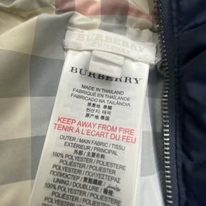 Kids Burberry puffer jacket